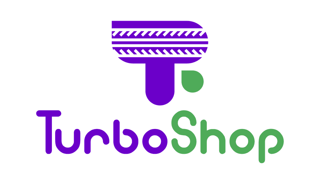 Logo Turboshop con texto en blanco